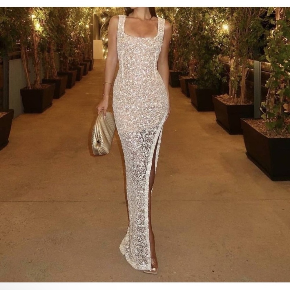 NADINE MERABI Louisa Maxi Dress